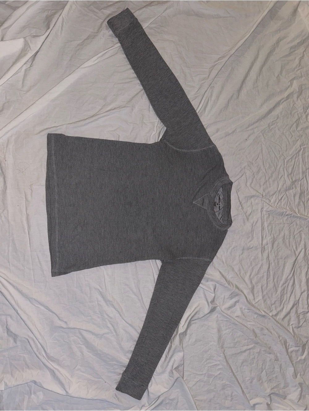 Preswick & Moore Heather Gray Ribbed Crew Sweatshirt - Picture 8 of 13